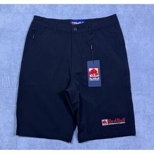 Red Bull Distribution Shorts Mens S (30x10) Black RBD Work Shorts Athleisure NEW